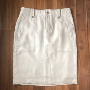 J. Crew linen pencil skirt